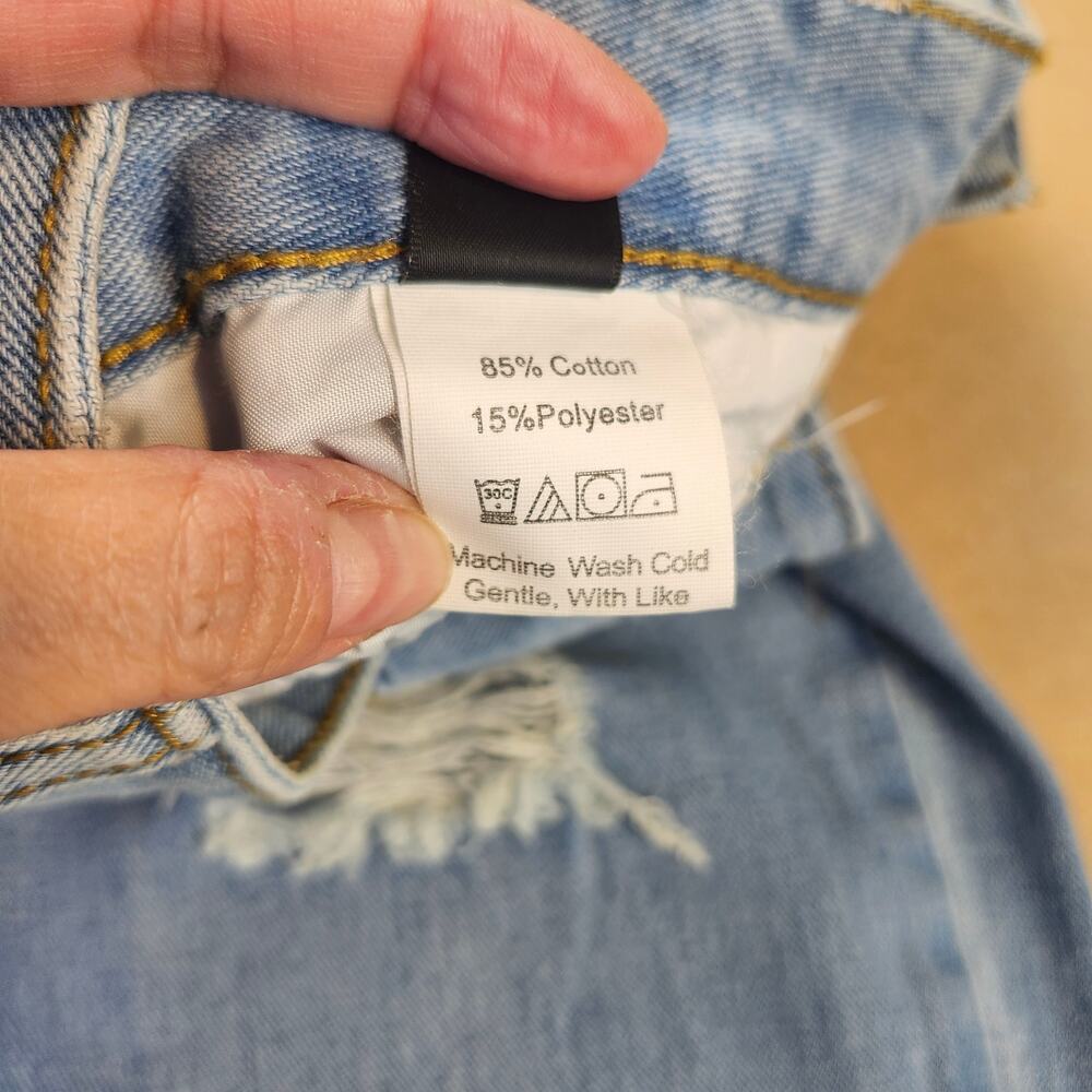 Shein Distressed Boyfriend Jeans Size Large 10/12 - Picture 10 of 12